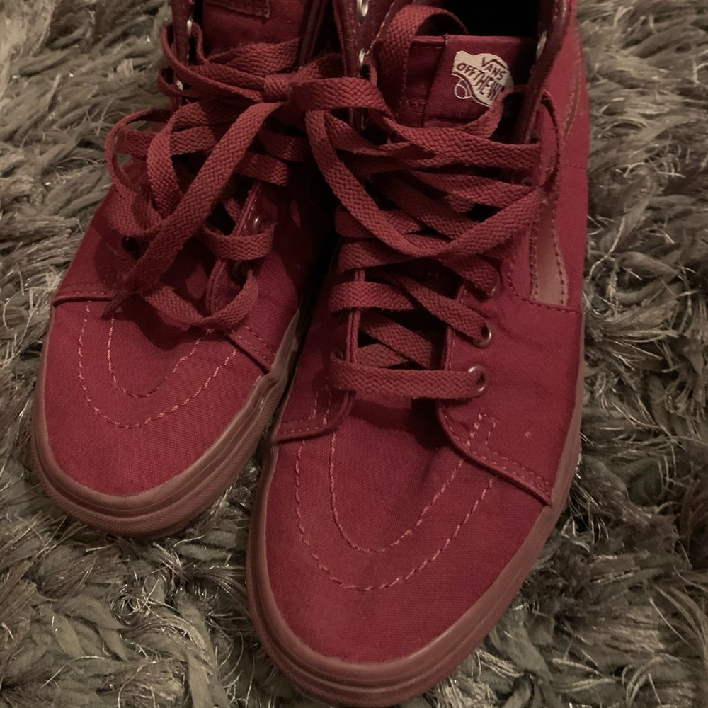Burgundy vans
